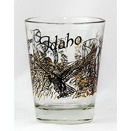 Idaho Eagle Deer and Wolf Shot Glass