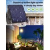 intelamp Solar Pendant Lights Indoor Outdoor, 4000mAh Gazebo Shed Chandeliers
