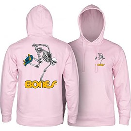 Powell Peralta Skateboard Hoody Skateboard Skeleton Light Pink M