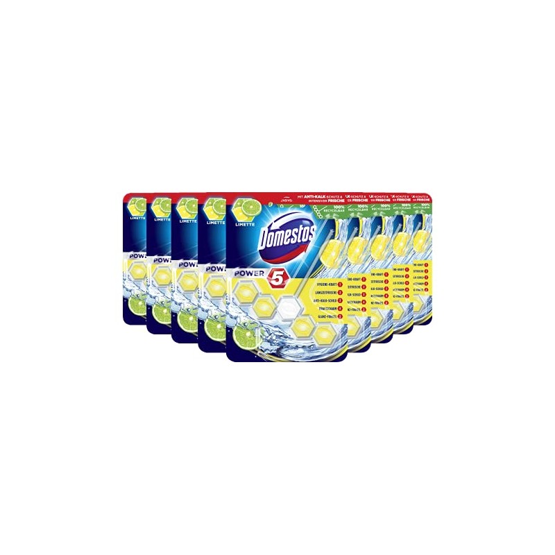 Domestos Power Toilet Rim Block, Lime