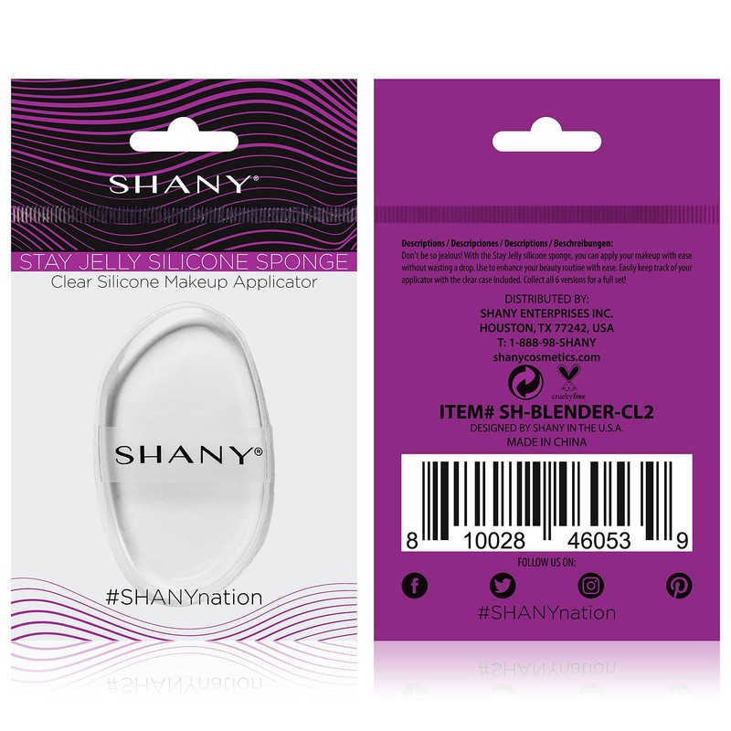 SHANY Stay Jelly Silicone Sponge - Clear & Non-Absorbent Makeup