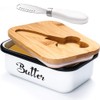 Butter Dish with Lid: Butter Dish for Countertop- AISBUGUR Metal