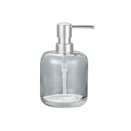 Indecor Home Glass Soap Pump Dispenser, Refillable Soap Dispenser for Bathroom, Kitchen, and Countertop, Elegant Durable Design with Pump, Eco Friendly Glass, Stylish Home Décor Accessory, Blue