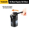 RIGOR 23026 Adjustable Oil Filter Wrench, 3-Jaw Adjustable Magnetic Oil