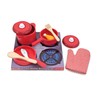 Melissa & Doug Deluxe Wooden Kitchen Accessory Set - Pots