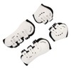 TOPINCN Horse Front Gaiters, White, Open Front, Sweat Absorption, Sturdy