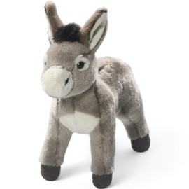 Carl Dick Esel grau stehend, Plüschtier, Kuscheltier ca. 25cm lang, 23cm hoch Plüschtier, Stofftier, Kuscheltier 3621