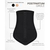 MISTY PHASES Postpartum Girdle Adjustable Compression Panties Style (Black, XL)