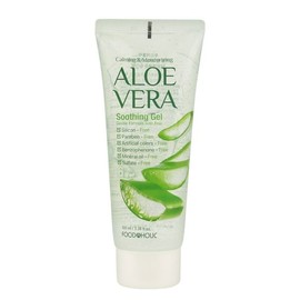 Food Aholic Aloe Vera Soothing Gel 100ml / Tube Portable Contains Centella Asiatica Extract Soothes Fast Moisturizing / 알로에베라 수딩젤 100ml /튜브 휴대용 병풀추출물함유 진정 빠른보습