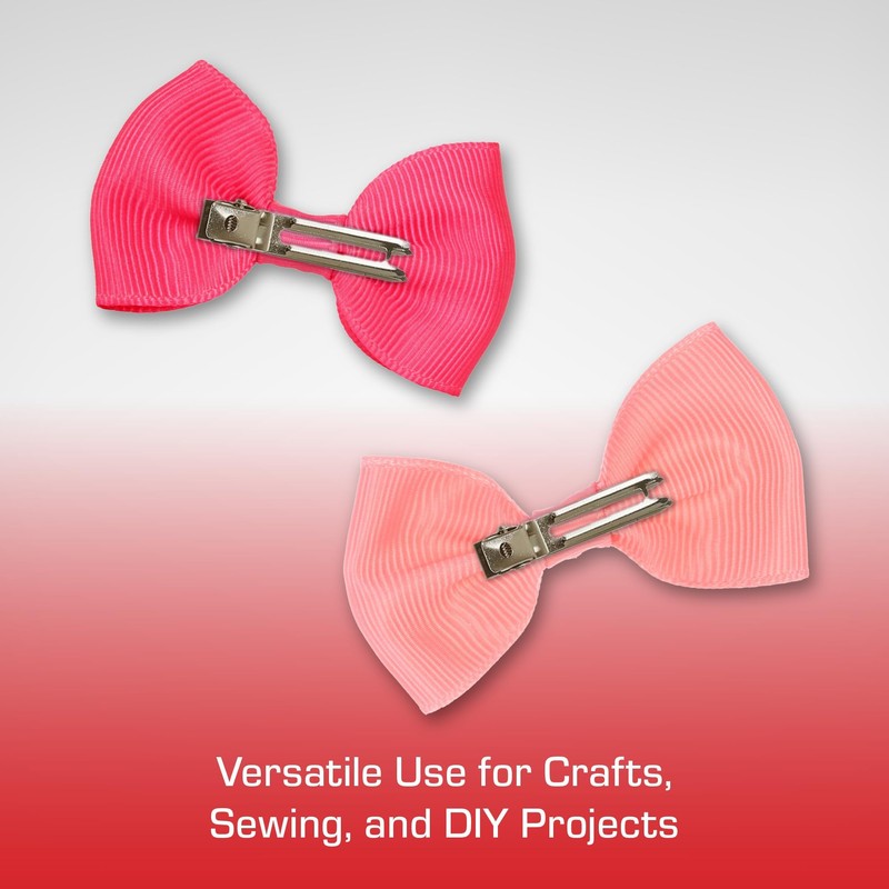 RED by Kiss 40pcs 1.75" Slide-In Hair Clips, Durable Metal