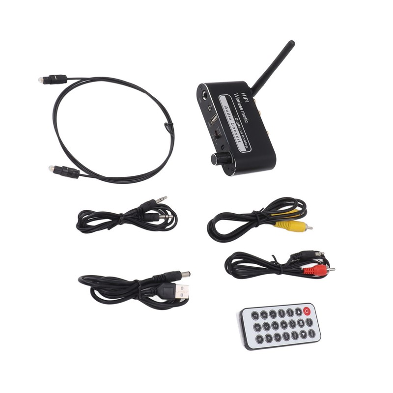 Digital to Analog Converter Coaxial to Analog Adapter Bluetooth 5.1