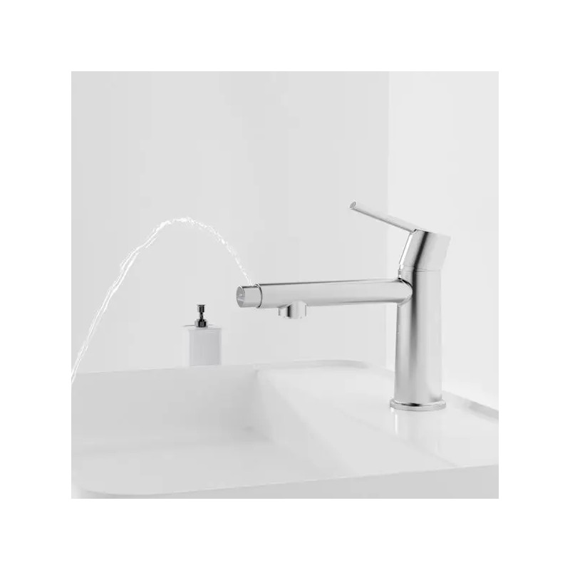 Chrome Single Handle Deck Mount Bathroom Faucet 1-3 Holes with