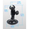 INSEETECH Windshield Suction Mount for Backup Camera Monitor - Heavy-Duty