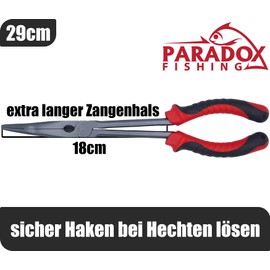 Paradox Fishing Hecht Fishing Pliers 29 cm I Hook Remover Fishing Pliers Fishing Accessories Pike Fishing Corrosion Resistant