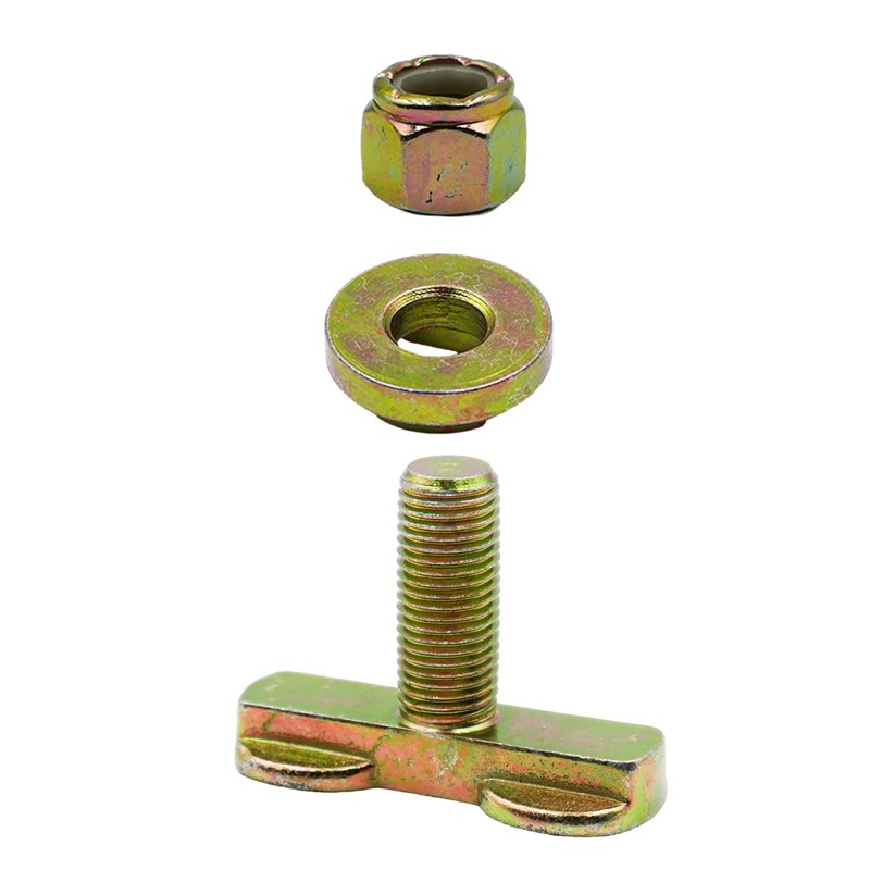 L Track Threaded Bolt Double Stud Fitting,5,500 Pounds Break Strength,