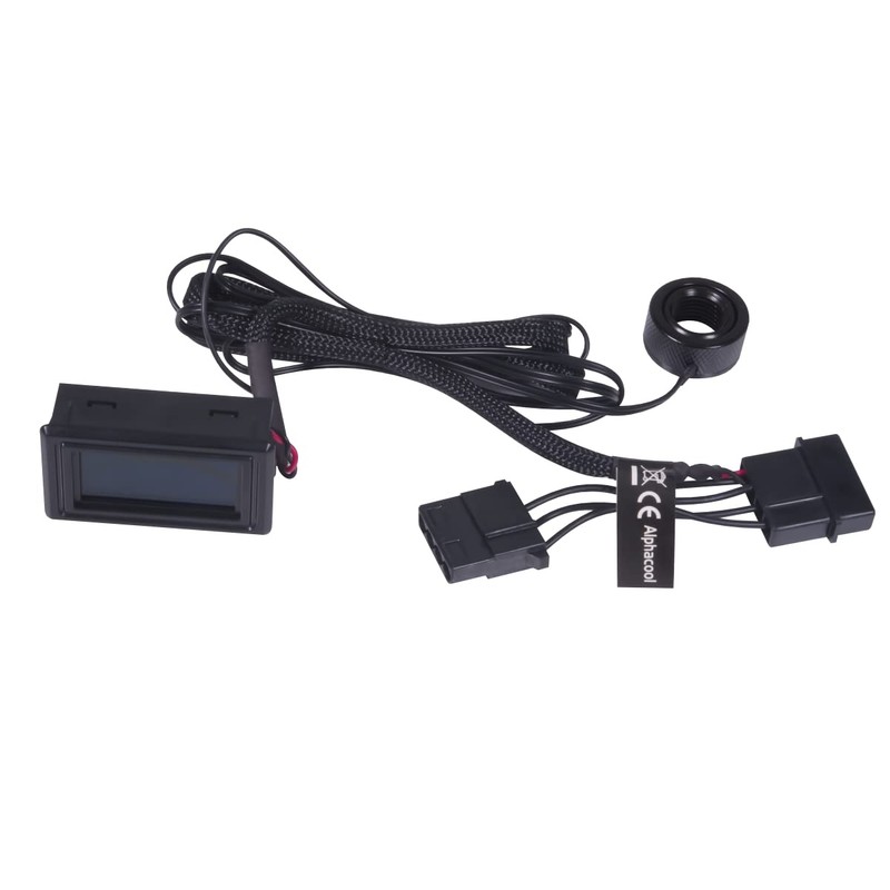Alphacool Core G1/4" Temperature Sensor with C/F Display, Female to
