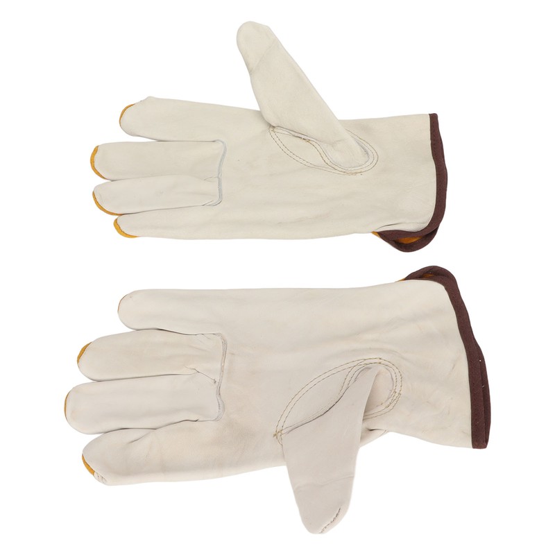 Garden Cowhide Gloves Puncture Proof Wearproof Full Finger Leather Gloves