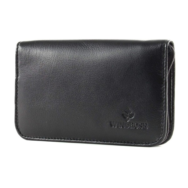Windrose Nappa Manicure Set 14,5 cm Leather schwarz