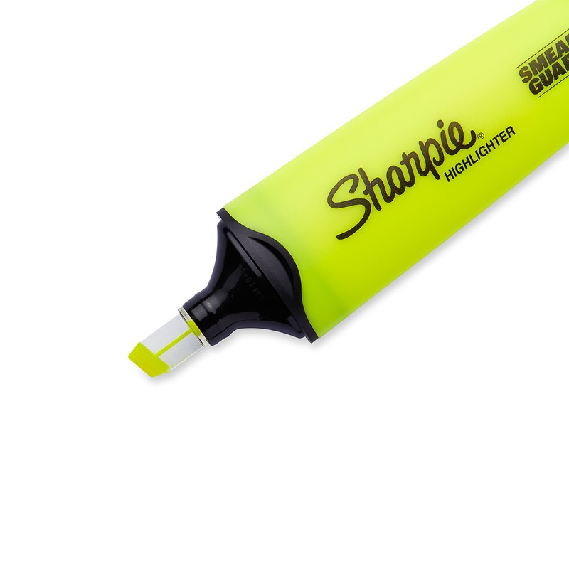 Sharpie Clear View Chisel Tip Highlighters, Yellow (1904613)