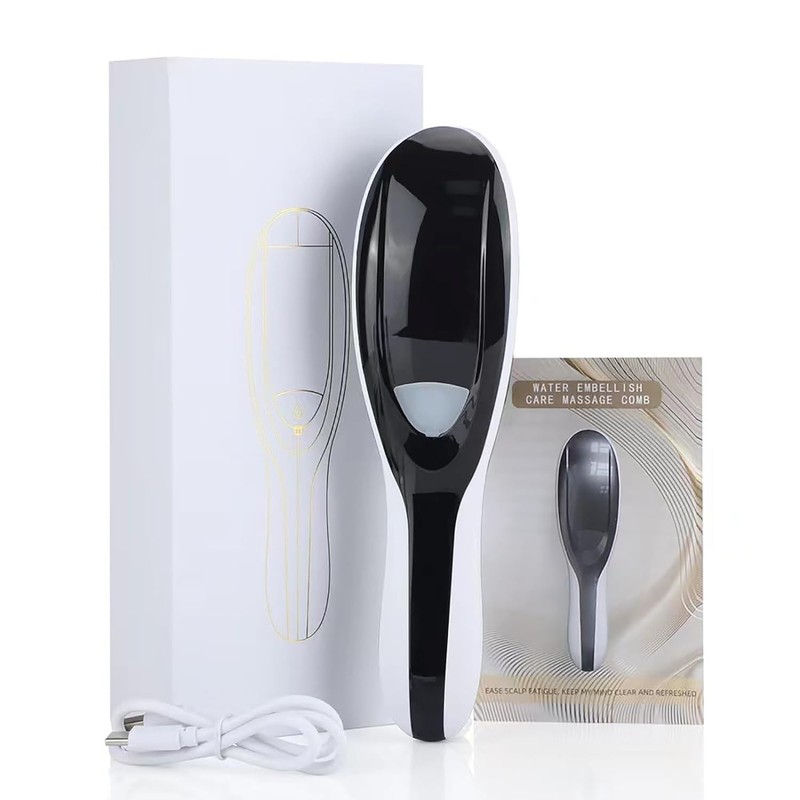 Red/Blue Light Hair Recovery Brush, Multifunctional Comb - 3D Head
