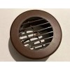 D & W INC. 4" WALNUT Round Rotaire Grille Heat