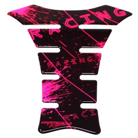 Gel Neon Tankpad Motorrad 3D Glanz Universal Tankaufkleber Tankschutz Lackschutz Aufkleber Pad MR004 (Neon Pink)