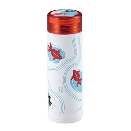 CAPTAIN STAG UE-3330 Lightweight Slim Personal Bottle 10.1 fl oz (300 ml) with Ice Stop Goldfish
