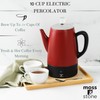 Moss & Stone Electric Coffee Percolator – Red Body Coffee