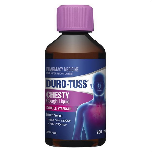 Benadryl DURO-TUSS Chesty Cough Liquid Double Strength 200mL (Limit ONE per Order)