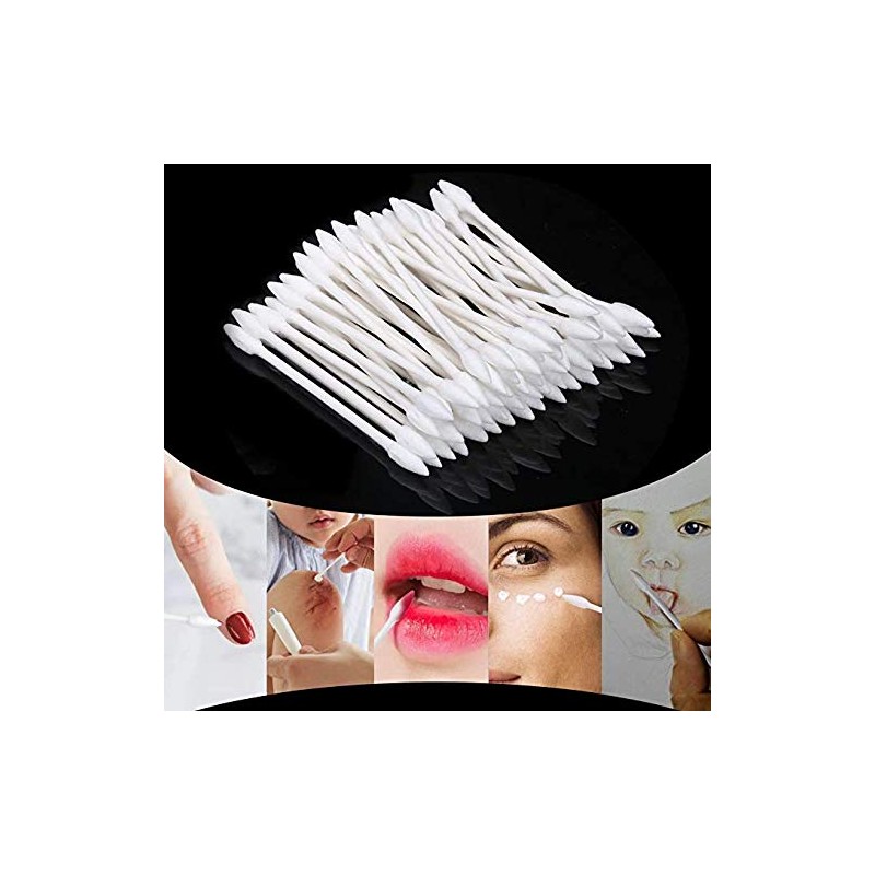 Pointed Tip Cotton Swabs 800 Pieces, Double Precision Tips with