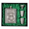 Soccer - 7 oz Rectangular Flask Gift Set | Perfect