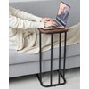 KJGKK C Shaped End Table, 26.6 inches High Small Side