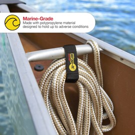 Quick-Straps by Wrap-It Storage – 16” (8-Pack) Black - Extension Cord Organizer and Hose Storage