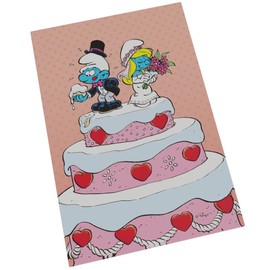 Puppy Smurfs Wedding of the Smurfs Decorative Magnet 55mm x 79mm
