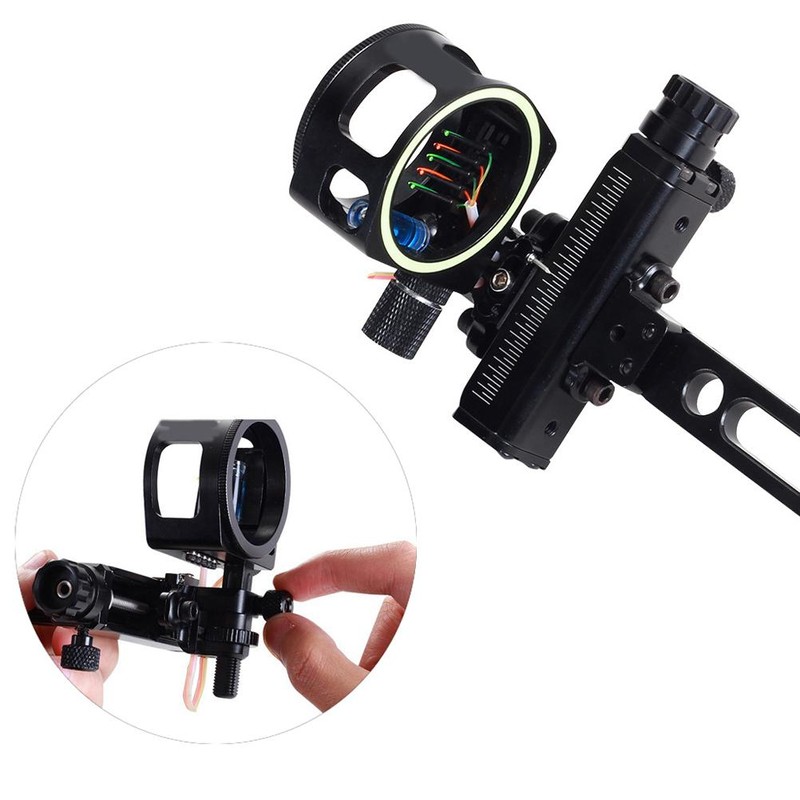 5 Pin Bow Sight Long Bar Wrapped Compound Bow Sight