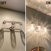 Anmire 3 Pack Clear Water Ripple Glass Shade, Cylinder Light