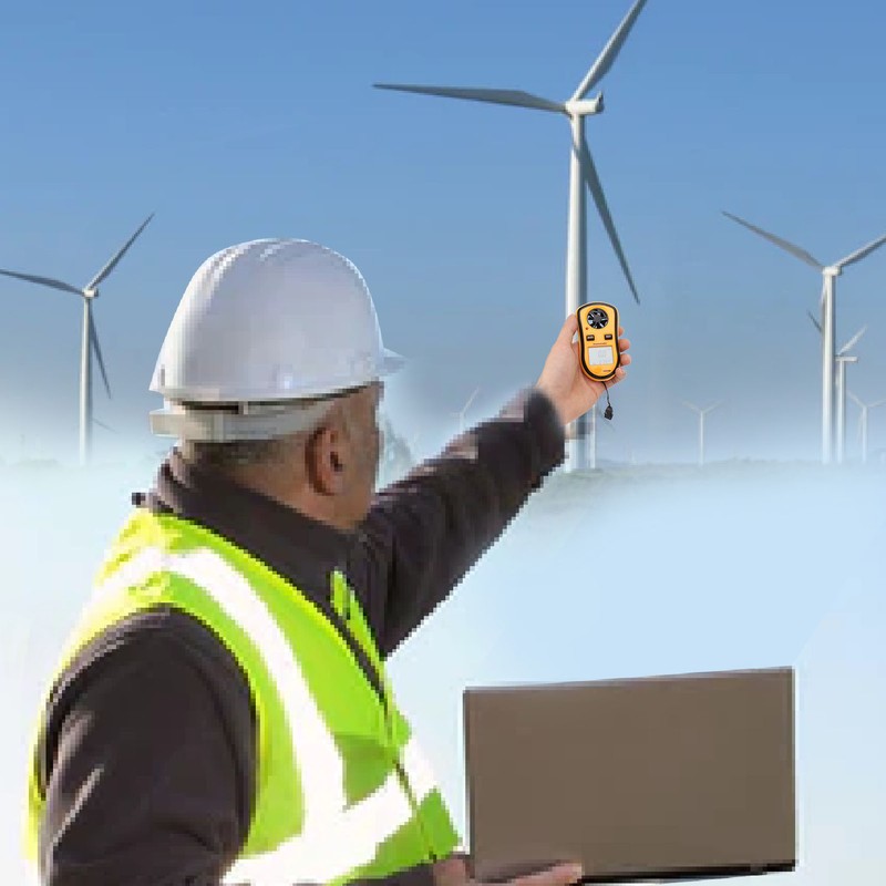 Handheld Digital Anemometer Pocket Wind Meter Handheld Mini Wind Speed