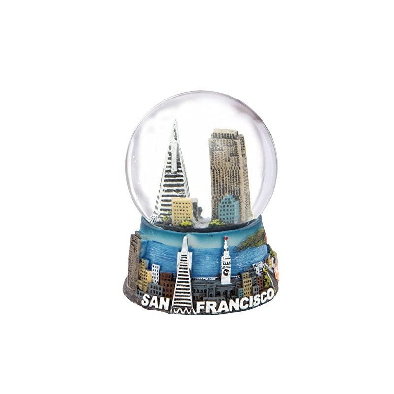 Mini San Francisco Snow Globe Landmarks and Skyline 2.5 Inches