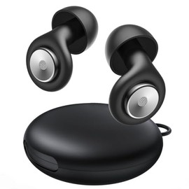 Ear Plugs for Sleeping Noise Cancelling 45dB, Reusable Silicone Earplugs with 8 Eartips and Travel Case, Earplugs for Sleep, Soft Comfort Hearing Protection for Concerts, Snoring (Jet Black)