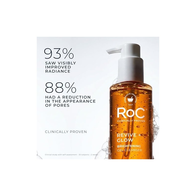 Roc Multi Correxion Revive Limpiador Facial Gel Brillante Vitamina Ácido
