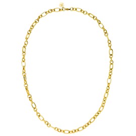 PURELEI® Fashion Show Necklace (Gold, Silver, Rose Gold), Women's Necklace Made of Durable Stainless Steel, Waterproof Jewellery with Pendant, 50-55 cm Length Adjustable, Fabric, No Gemstone