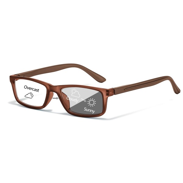 VIEWBETTER Photochromic Reading Glasses Spring Hinge Progressive Transition Sunglasses UV