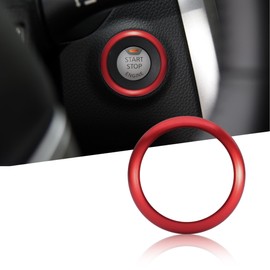 TOMALL Engine Start Stop Ring Trim Compatible with Nissan Altima 2013 2014 2015 2016 2017 2018 Car Interior Key Ignition Push Start Button Cover Aluminum Cap Decoration Accessories (Red)