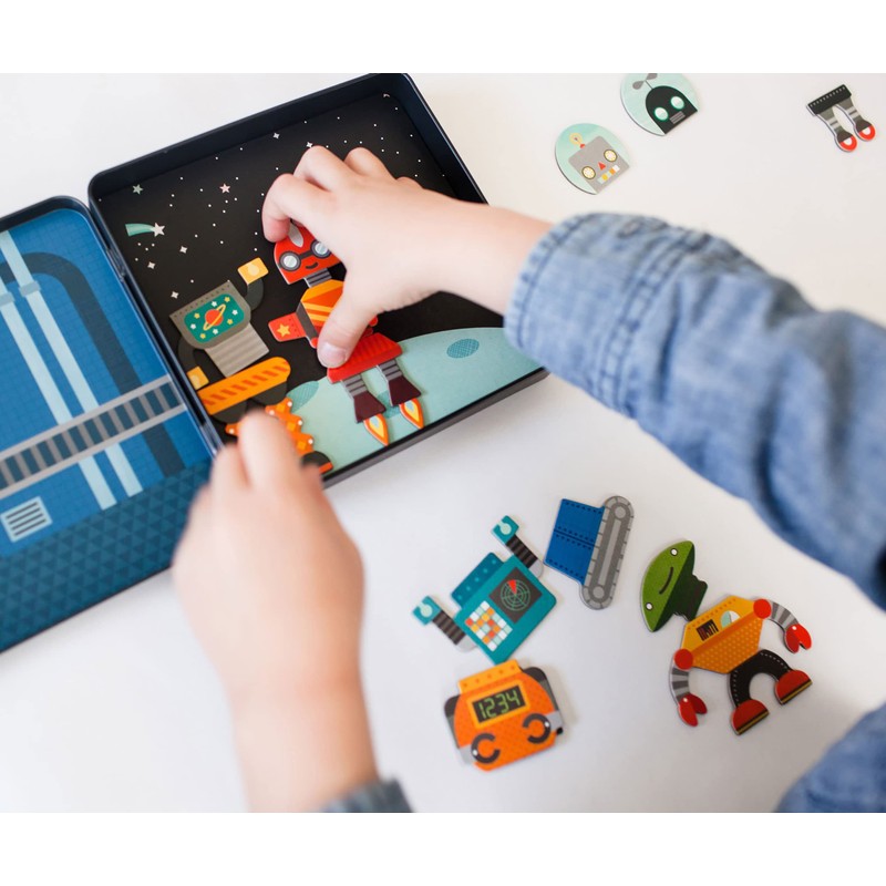 Petit Collage | Magnets | Game On The Go Robot