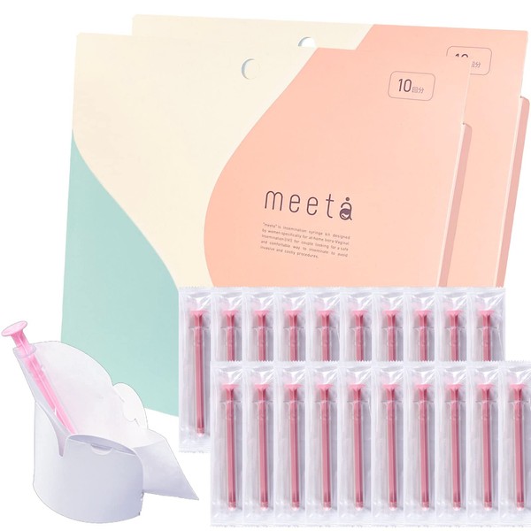 Meeta Syringe Kit (20 Doses, Transparent, Made in Japan, Doctor Supervision), Home Use, Timing, , Pregnancy, Activity, Infertility