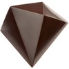 Chocolate World 1754 Polycarbonate Chocolate Mold with 18 Davide Comaschi Cavities, Each 32mmx38mmx22.5mm High, Clear, CW1754