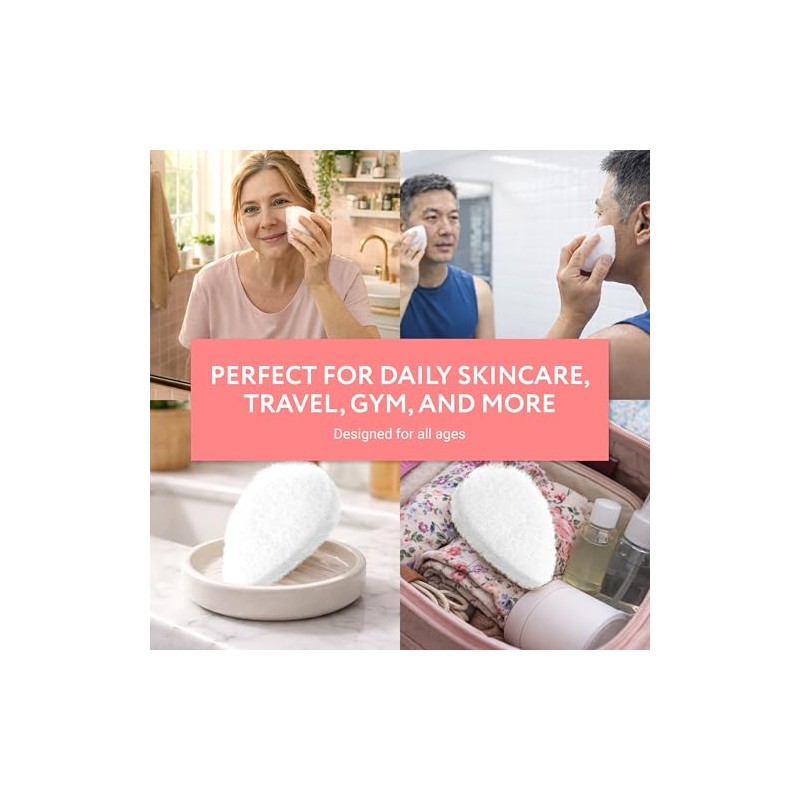 10 Pack Facial Sponge For Daily Deep Cleansing And Regular