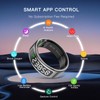 AMOVAN Smart Ring with Display Screen Health Tracker and Touch