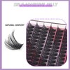 84 Clusters 14mm False Eyelashes D Curly Dense Hair DIY