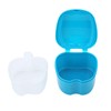 Recipiente para dientes falsos, no tóxico y duradero, caja de